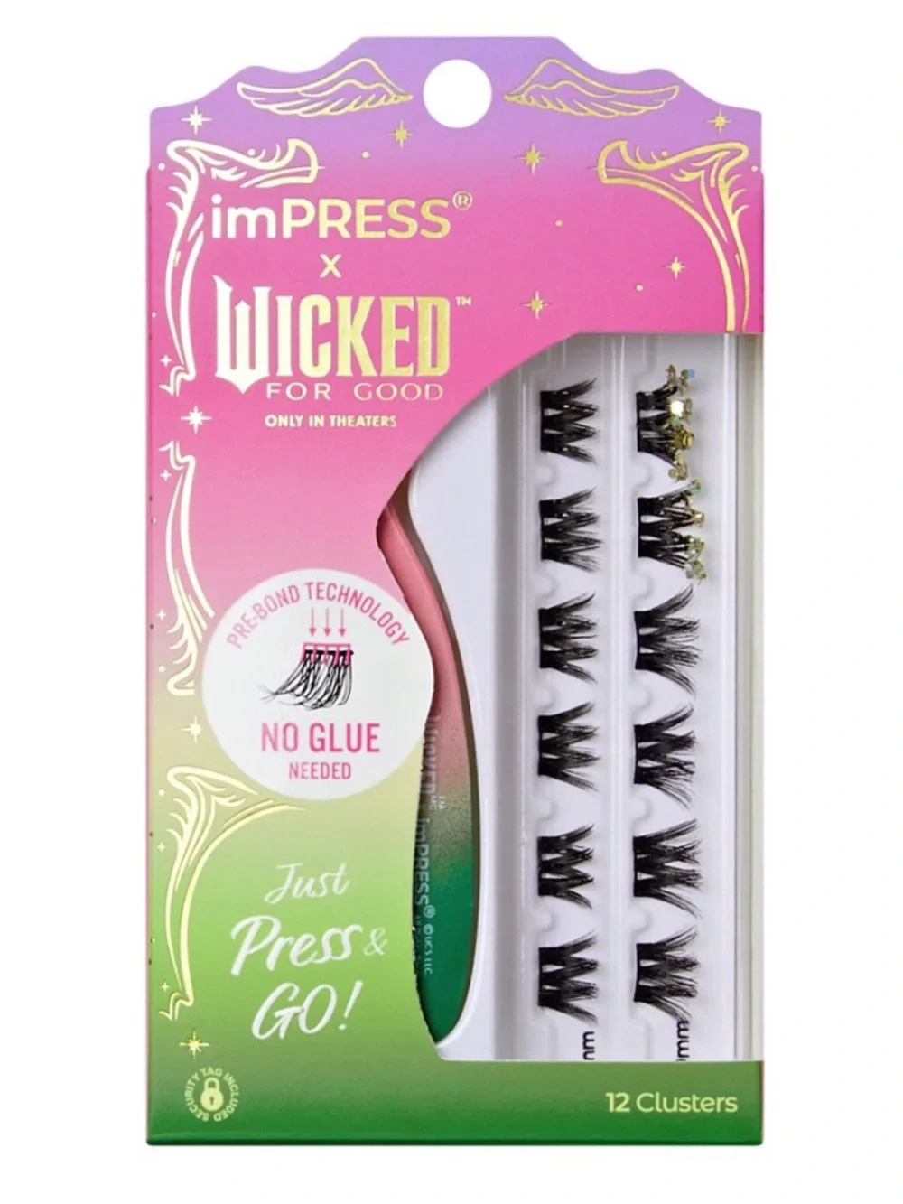 imPRESS x WICKED Pre-Bonded Lash Clusters — Press & Go, No Glue Needed